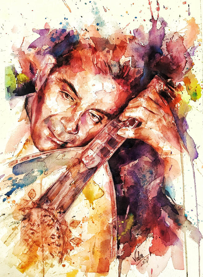 Fareed Al atrash portraite Fareed Al atrash portraite